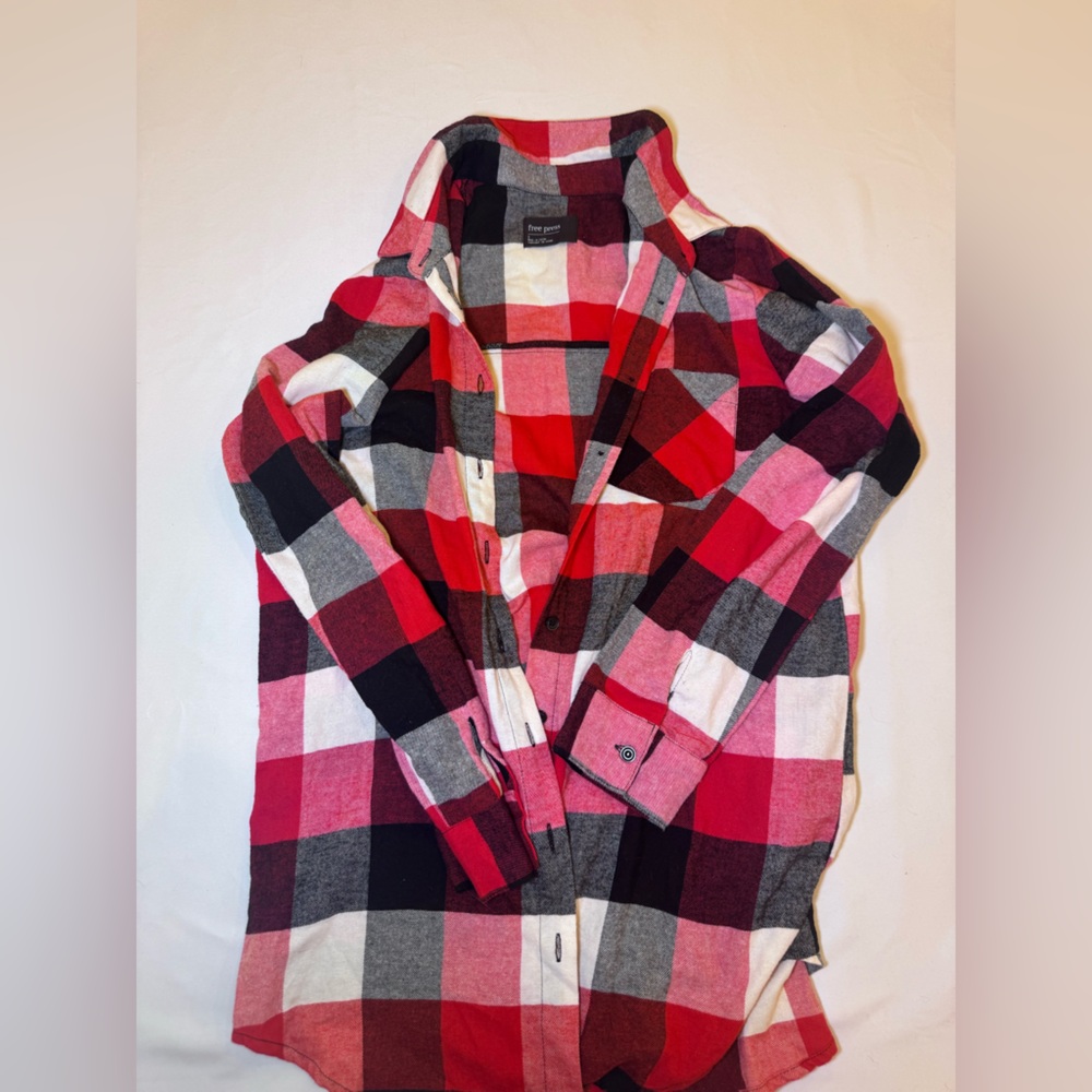 Free Press Multicolor Plaid Shirt